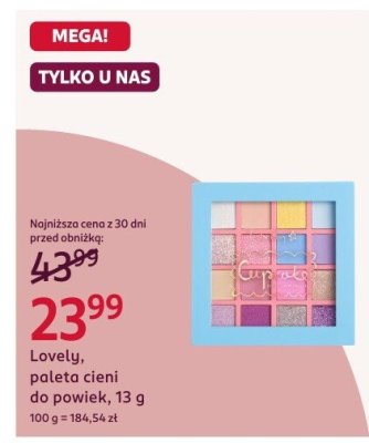 Paleta cieni do powiek Lovely, 13 g promocja w Rossmann