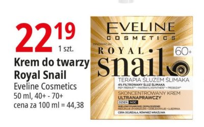 Krem aktywnie regenerujący na dzień/noc 70+ Eveline royal snail promocja