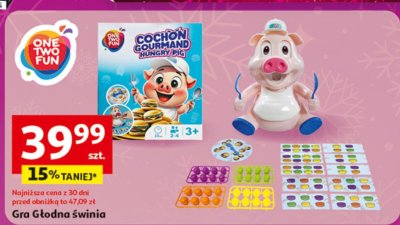 Gra Głodna świnia One Two Fun promocja w Auchan