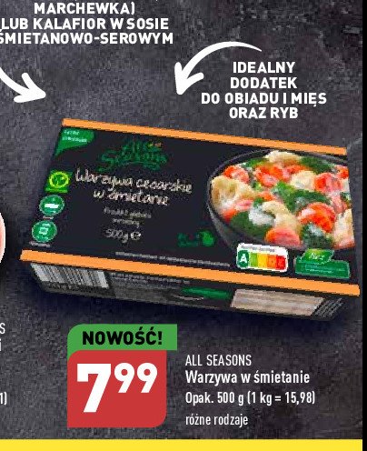 Warzywa w 艣mietanie All seasons promocja
