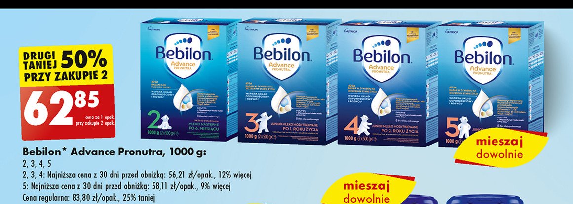 Mleko 3 Bebilon advance promocja