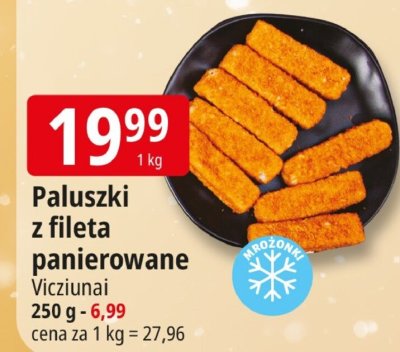 Paluszki z fileta panierowane Viziunai promocja w Leclerc