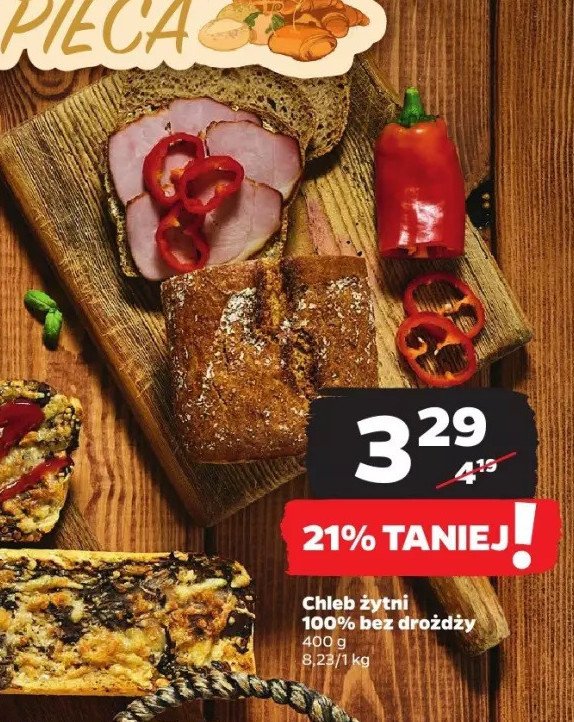 Chleb żytni bez drożdży promocja