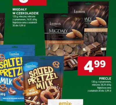 Migdały w czekoladzie mleczne promocja w Stokrotka