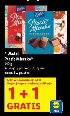 Ptasie Mleczko 1+1 Gratis promocja w Lidl