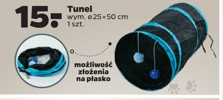 Tunel dla kota 25 x 50 cm promocja