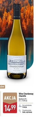 Wino Chardonnay Charette promocja