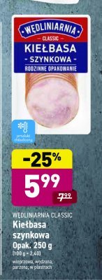 Kiełbasa krakowska parzona Wędliniarnia classic promocja