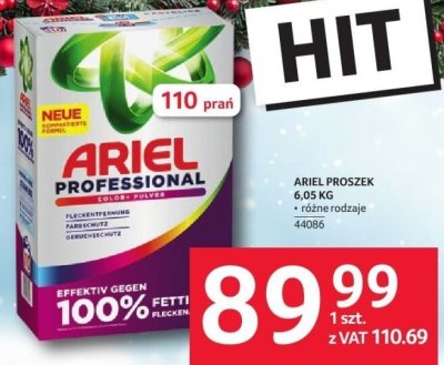 Proszek do prania Ariel Professional 6,05 KG promocja w Selgros