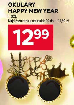 Okulary happy new year promocja w Stokrotka