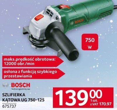 Szlifierka kątowa Bosch UG 750-125 promocja w Selgros