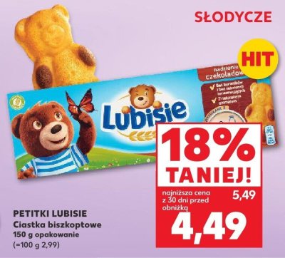 Ciastka biszkoptowe Petitki Lubisie 150 g promocja w Kaufland