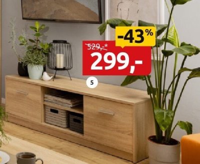 Szafka rtv RTV2D Nepo Plus promocja w Black Red White