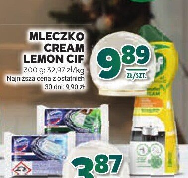 Mleczko Cream Lemon Cif promocja w Stokrotka