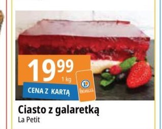 Ciasto z galaretką LA PETITE promocja