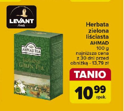 Herbata liściasta AHMAD TEA LONDON JASMINE GREEN TEA promocja