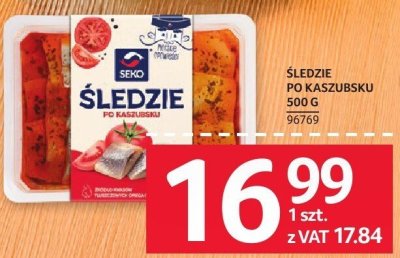 Śledzie po kaszubsku SEKO promocja w Selgros