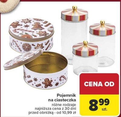 Pojemnik na ciasteczka różne rodzaje promocja w Carrefour