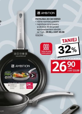 Patelnia Ambition 20 cm Verso promocja w Selgros