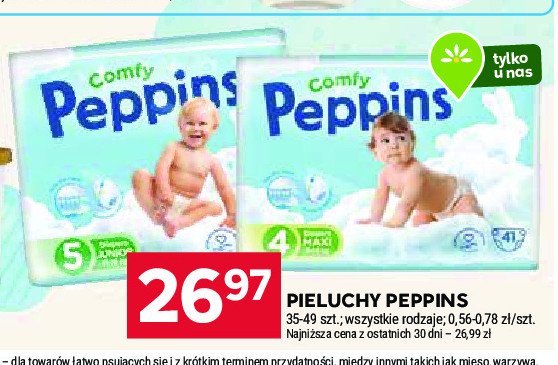 Pieluchy junior 5 Peppins comfy promocja