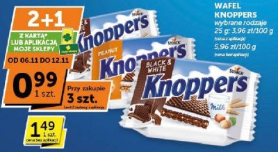 Wafel Knoppers wybrane rodzaje promocja w Groszek