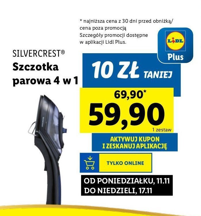 Szczotka parowa 4 w 1 Silvercrest promocja w Lidl