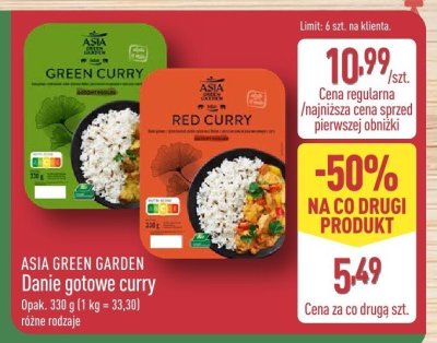 Danie gotowe curry różne rodzaje promocja w Aldi