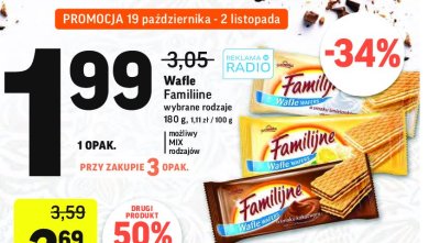 Wafle śmietankowe Jutrzenka promocja