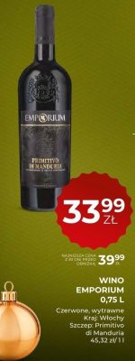 Wino Emporium Primitivo di Manduria czerwone 0,75l promocja w Duży Ben