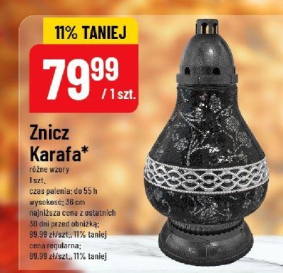 Znicz Karafa różne wzory promocja w POLOmarket