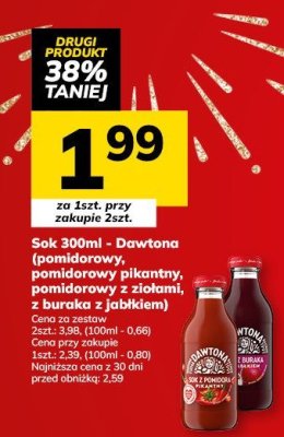 Sok pomidorowy Dawtona promocja w Hitpol