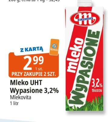 Mleko UHT Wypasione 3,2% promocja w Leclerc