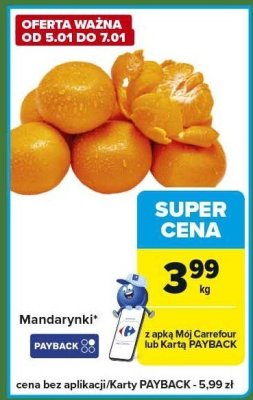 Mandarynki promocja w Carrefour Express
