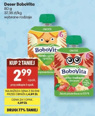 Deser BoboVita, wybrane rodzaje promocja w Delikatesy Centrum