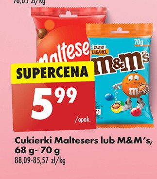 Draże czekoladowe Maltesers promocja w Biedronka