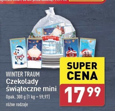 Czekolady świąteczne mini Wintertraum promocja