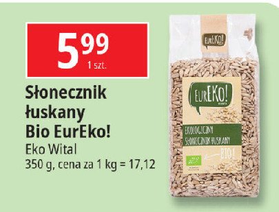 Słonecznik łuskany bio Eureko! promocja