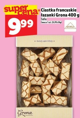Ciastka francuskie łazanki Grona 400 g promocja w TOPAZ