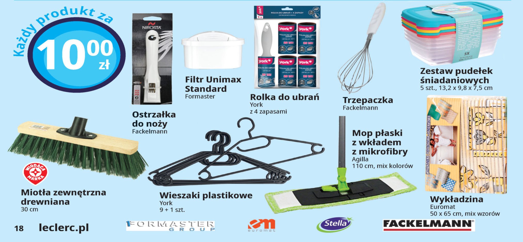 Mop p艂aski z mikrofibry Agilla promocja