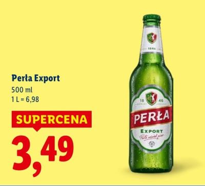 Piwo Perła Export promocja w Lidl