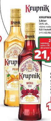 Likier Krupnik wiśnia 0,5 l  promocja w Kaufland