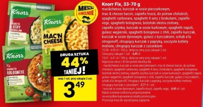 Knorr Fix, 33-70 g promocja w Twój Market