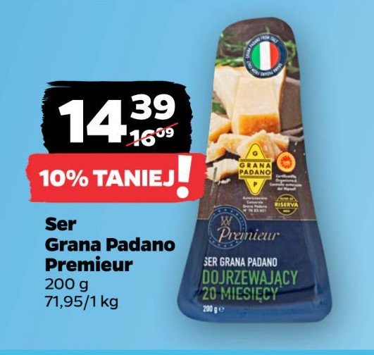 Ser dojrzewający 20 miesięcy Grana padano promocja