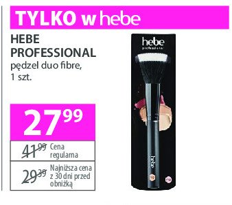 Pędzel duo fibre Hebe professional promocja