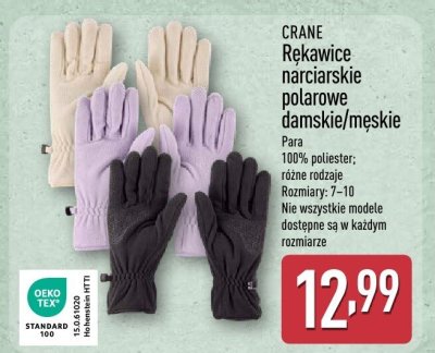 Rękawice narciarskie polarowe damskie/męskie różne rodzaje promocja w Aldi