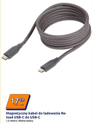 Magnetyczny kabel do ładowania Reload USB-C do USB-C promocja w Action