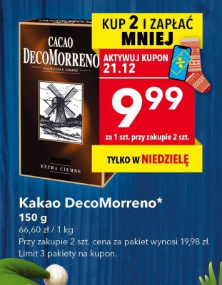 Kakao DecoMorreno, 150 g promocja w LEWIATAN