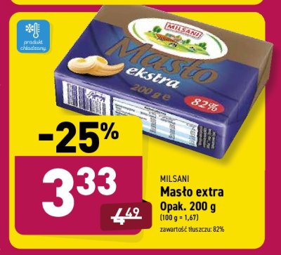 Masło extra Milsani promocja