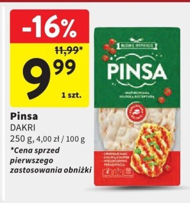 Pinsa DAKRI promocja w Intermarche