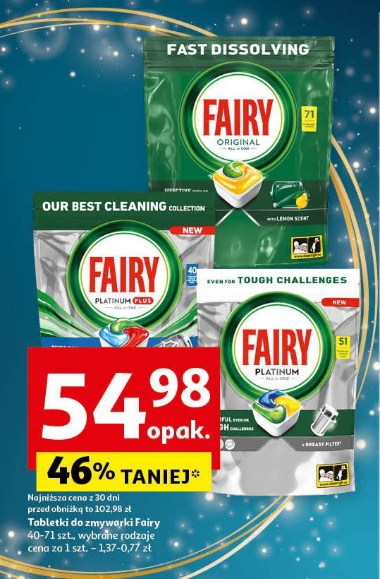 Kapsułki do zmywarki Fairy platinum plus promocja